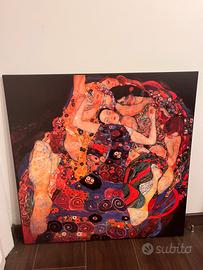 Quadro Klimt su supporto in legno