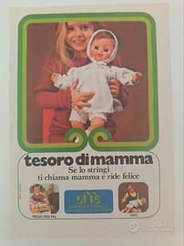 Inserto pubblicitario Effe bambole, 1972