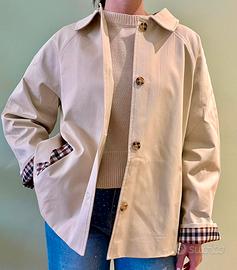 Giacca beige stile barbour