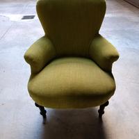 Poltrona francese Napoleone III del XIX secolo