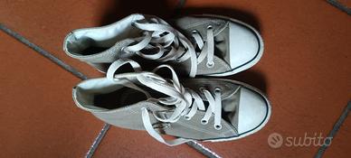 Converse alte marrone chiaro taglia 38