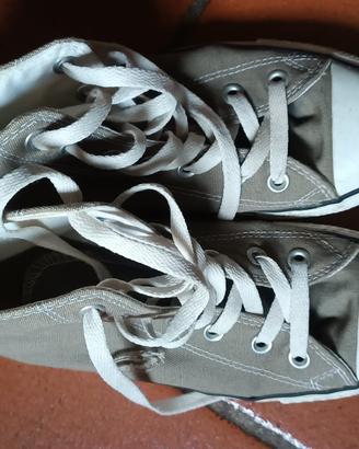 Converse alte marrone chiaro taglia 38