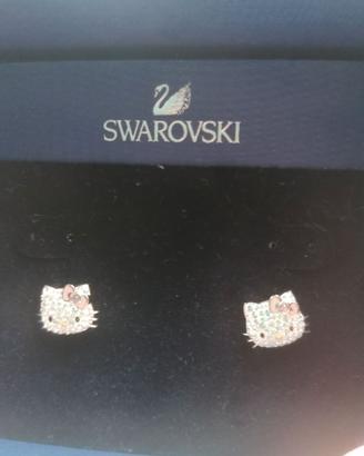 Orecchini hello kitty swarovski