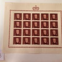 Francobolli Liechtenstein 1943 in fogli