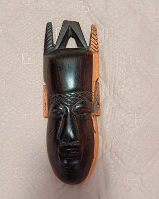 maschera africana ornamentale in ebano 