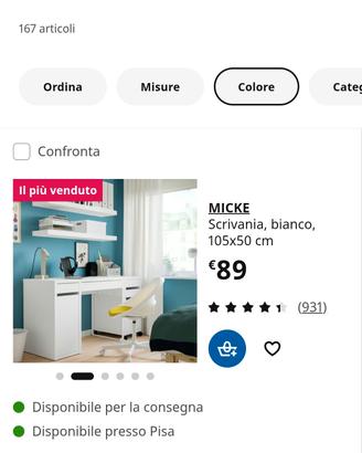 Scrivania IKEA Micke 120x50