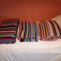 coperte plaid vintage in lana uncinetto