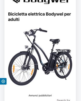 Bici pedelata assistiti e-bike BODYWEL
