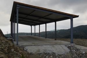 Tettoia in acciaio