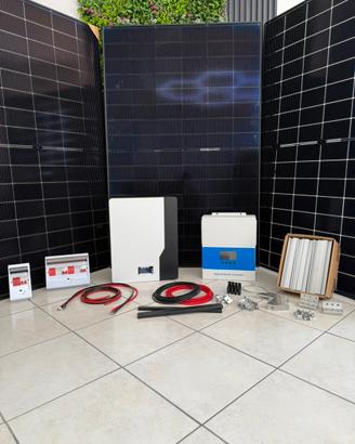 Kit fotovoltaico 6kw con batteria da 5kwh completo