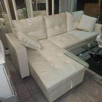 Divano con penisola ( eco pelle )