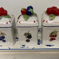 Volleroy & Boch barattoli con vassoio