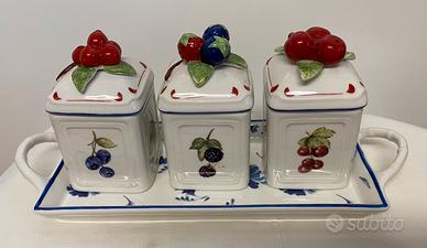 Volleroy & Boch barattoli con vassoio