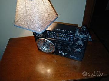 lampada da tavolo a radio vintage 