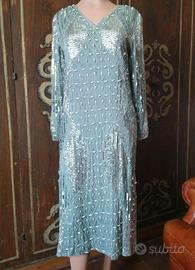 Abito Vintage anni '50 Sera, sartoriale, Taglia M