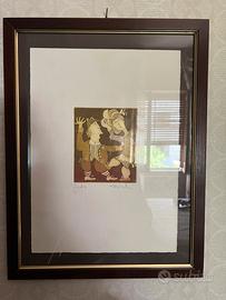 Serigrafia firmata dall’artista Pedroli