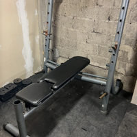 Panca regolabile con supporto bilanciere