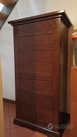 settimanale in noce massiccio