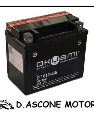 BATTERIA OKYAMI OTX12-BS CON ACIDO