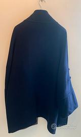 cappotto corto blu navy