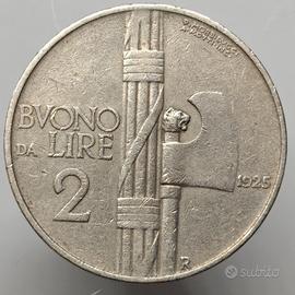 buono 2 Lire 1925, Vittorio Em III Regno D'Italia