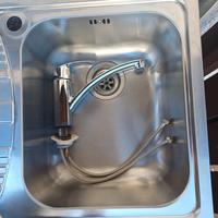 Lavello acciaio inox 1 vasca con rubinetto 