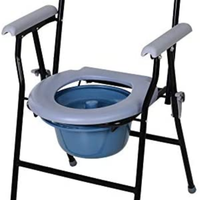 Sedia wc pieghevole per disabili ed anziani