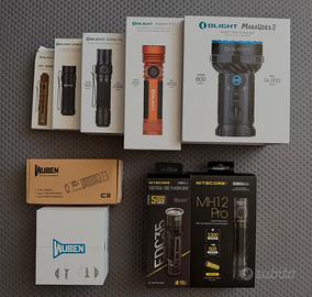 NITECORE, OLIGHT, WUBEN