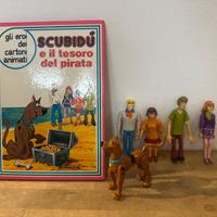 Set Scooby-Doo (Libro vintage 1976 + 5 personaggi