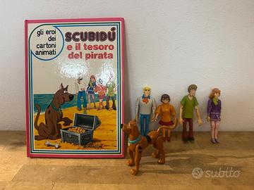Set Scooby-Doo (Libro vintage 1976 + 5 personaggi