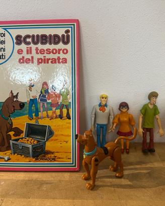 Set Scooby-Doo (Libro vintage 1976 + 5 personaggi