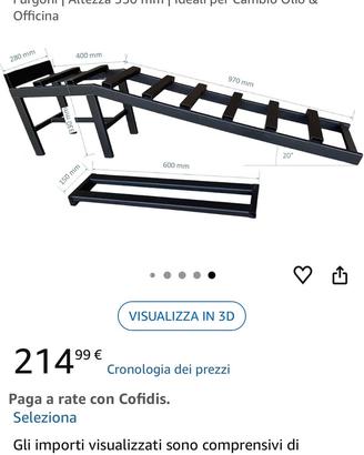 Rampe Auto 4000 Kg con Prolunghe