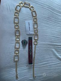 Cintura color oro in acciaio inossidabile