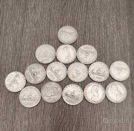 lotto nr 15 “500 lire d’argento “ anni vari.