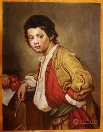 Quadro antico. Ritratto giovane pittore