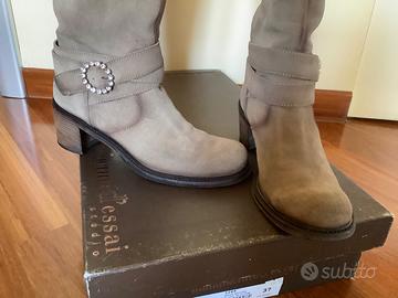 Stivali donna in pelle Manufacture d’Essai