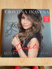 DUETS DOPPIO VINILE CRISTINA D’AVENA autografato
