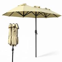 Ombrellone doppio 3x1,5 m anti-UV e impermeabile