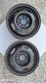 N. 2 Cerchi in ferro R13  originali  Volkswagen 
