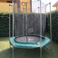 Trampolino Esagonale DOMYOS 240 con telo copertura