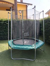 Trampolino Esagonale DOMYOS 240 con telo copertura