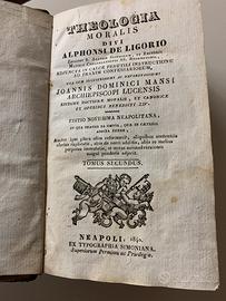 Libro Antico 1840 Theologia Moralis