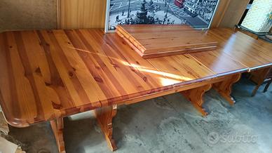 tavolo allungabile in pino