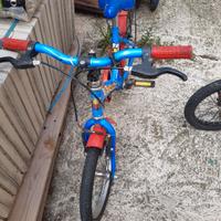 bici blu per bambino fino I 6 anni 