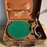 Grammofono a valigetta Durium Jazz anni '30
