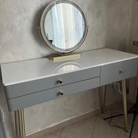 Toeletta elegante con specchio LED 3 colori