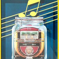 Poster firmato con cornice originale