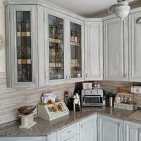 Cucina in noce color Shabby