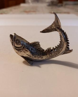 Pesce in miniatura in argento massiccio 800