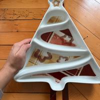 Antipastiera albero di Natale in porcellana Thun